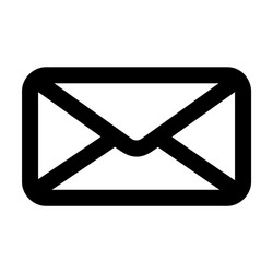 email icon in line style for any projects 1 vector image