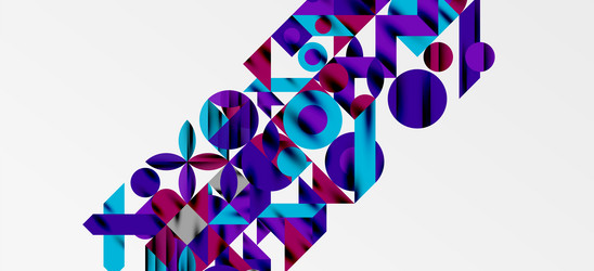 geometric neo patterns abstract background vector image