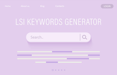 lsi keyword generator ranking with search vector image