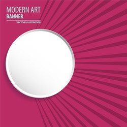 modern art abstract banner square frame for text vector image