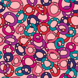 seamless pattern with circles vector image