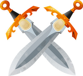 Two Swords Emoji Vector Illustration Isolated Stock Vector (Royalty Free)  2168093069