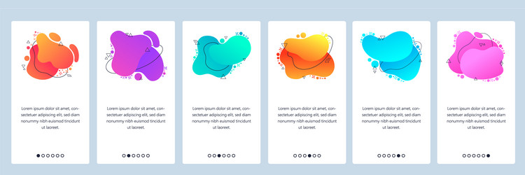 Website and mobile app onboarding screens vector