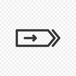 arrow icon include simple design vector image