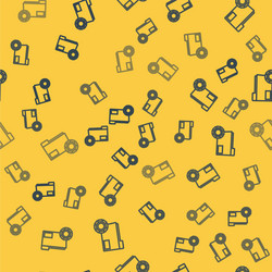 blue line folder settings with gears icon isolated vector image