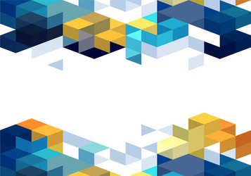 Geometric Color Cube Background vector image