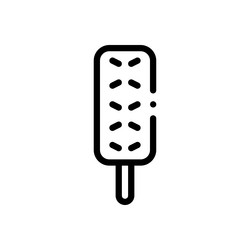 ice cream icon thin linear style design isolated vector image