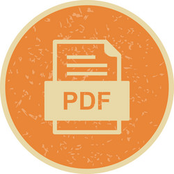 pdf file document icon vector image