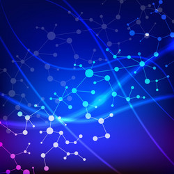 structure molecule and communication dna atom vector image
