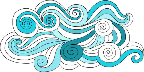 abstract wave pattern for your design vector image
