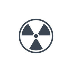 radioactive related glyph icon vector