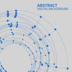 Connected Network Abstraction vector image