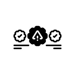 identifying errors vector image