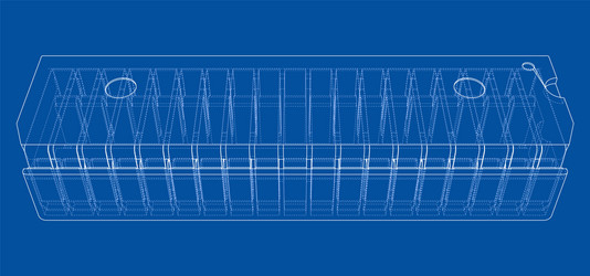 3d microchip rendering vector