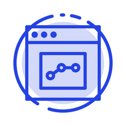 analytics communication interface user blue vector image