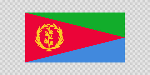 flag of eritrea eritrean national symbol vector image