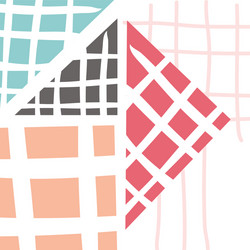 abstract background drawn with various shapes vector image
