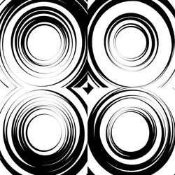 set of concentric abstract circular backgrounds vector