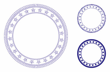 starred round frame mesh carcass model vector image