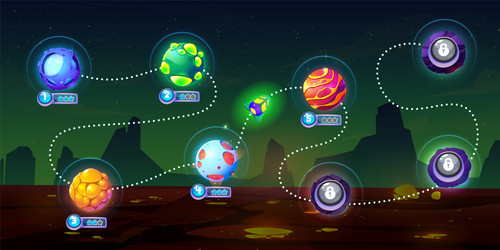 Premium Vector  Desert game level map