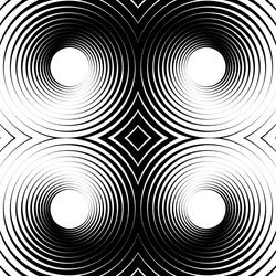 Symmetrical repeatable pattern with concentric vector