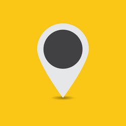 white map pointer vector image