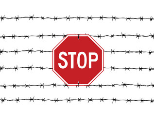 Barbed wire set Royalty Free Vector Image - VectorStock