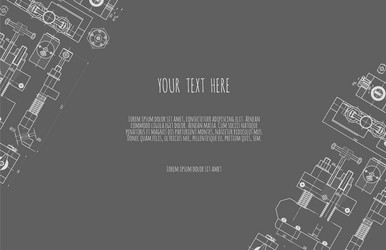 Mechanical Engineering Blueprint Backgrounds vector image