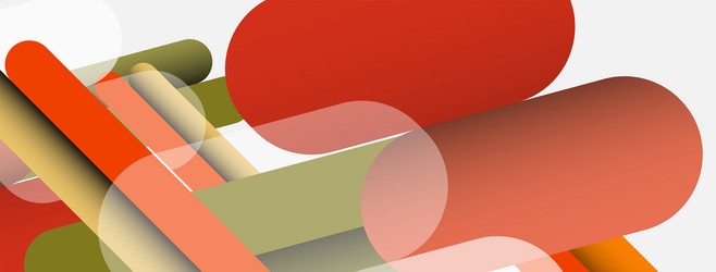 overlapping round shapes and lines background vector image