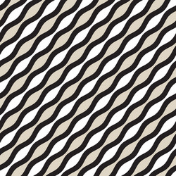 seamless geometric pattern monochrome wavy vector image