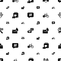 web icons pattern seamless included editable vector image