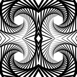 abstract mirrored vortex background pattern vector image