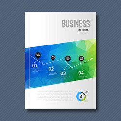 Business design template cover brochure book vector