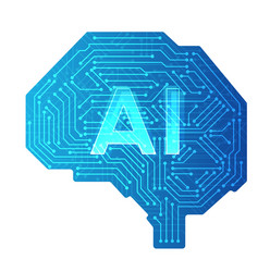 artificial intelligence machine learning ai data vector image