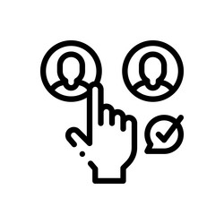 counting icon thin linear style design isolated vector image