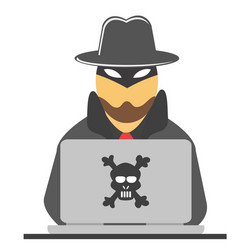 Cybersecurity Hacker vector image