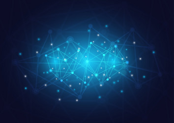 network connection abstract background vector image