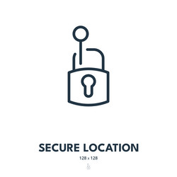 secure location icon navigation gps position vector image