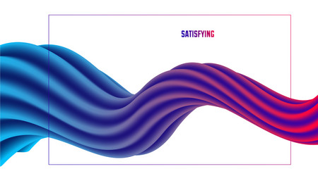 3d fluid gradient color abstract background vector image