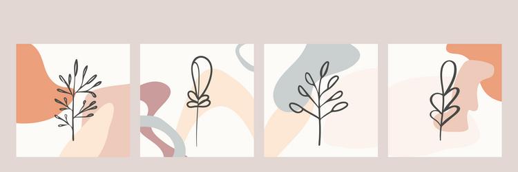 a set of abstract background images with rounded vector image