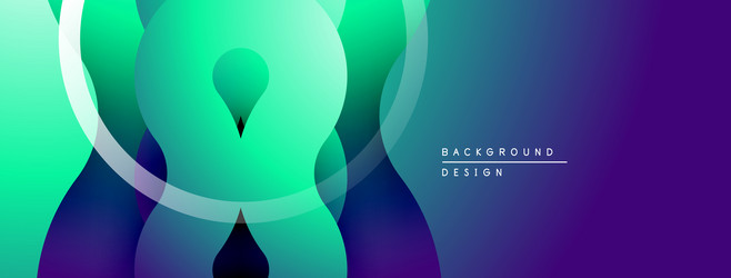 abstract gradients create flowing shapes teal vector image