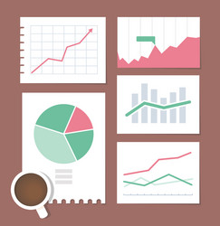 Business Chart Set - Modern Data Visualization vector image