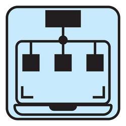 computer server on a white background vector image