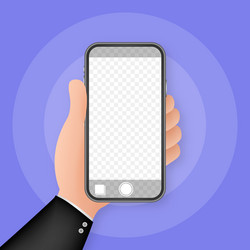 monopod selfie stick with empty smartphone screen vector image
