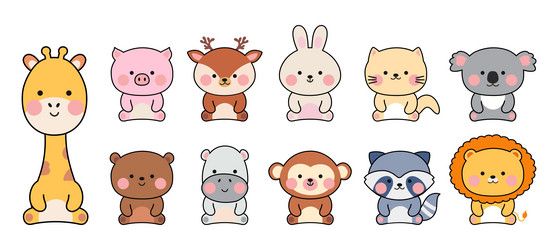 131,900+ Kawaii Animals Stock Illustrations, Royalty-Free Vector Graphics &  Clip Art - iStock