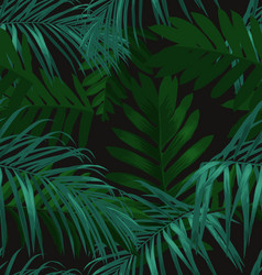 Tropical Palm Leaf Pattern Vector Image
