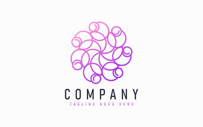 abstract modern logo design based from circular vector image