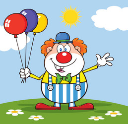 cartoon clown vector