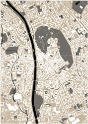 Map of the city graz austria Royalty Free Vector Image