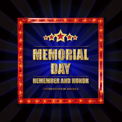 memorial day background art vector